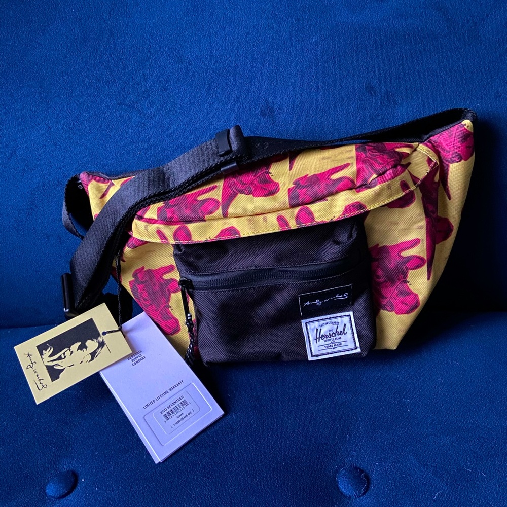 NWT Herschel x Andy Warhol cows seventeen hip pack